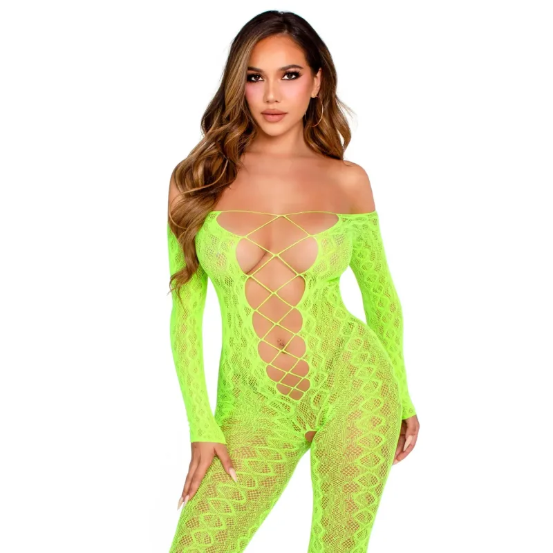 Crotchless, Footless Lingerie Bodystocking