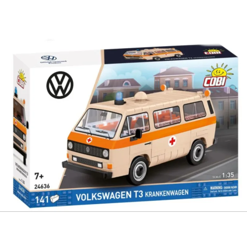 Cobi 24636 Volkswagen T3 Sanitka, 1:35, 141 kostek