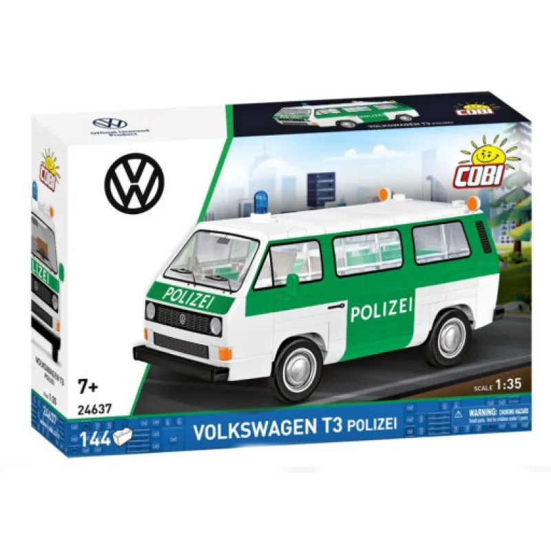 Cobi 24637 Volkswagen T3 Policie, 1:35, 144 kostek