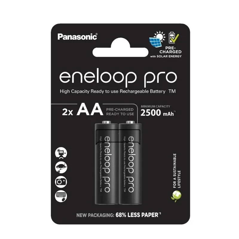 PANASONIC Eneloop pro Recharged AA / 2500mAh (Blistr 2ks) PHR004
