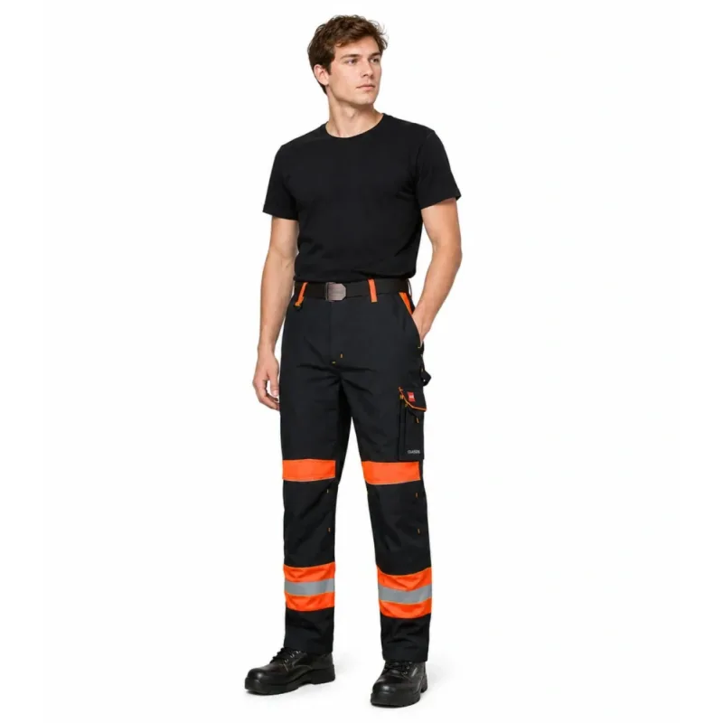 Art Mas Classic VIS nohavice Black/Orange 48-60