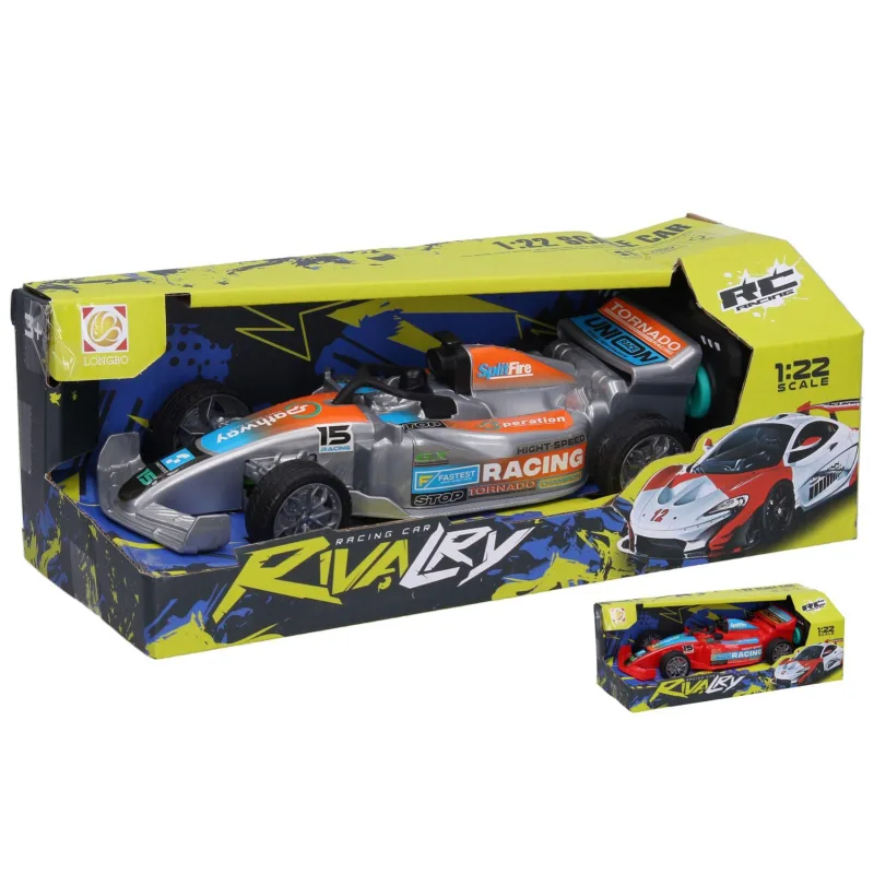 Wiky Formule Tornado RC 27MHz 19,5cm na baterie se světlem 2 barvy v krabici 25x11x11cm