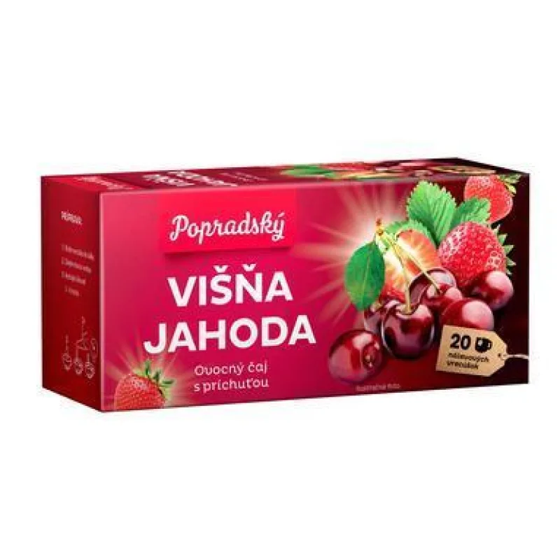 Popradský čaj višňa-jahoda 40g