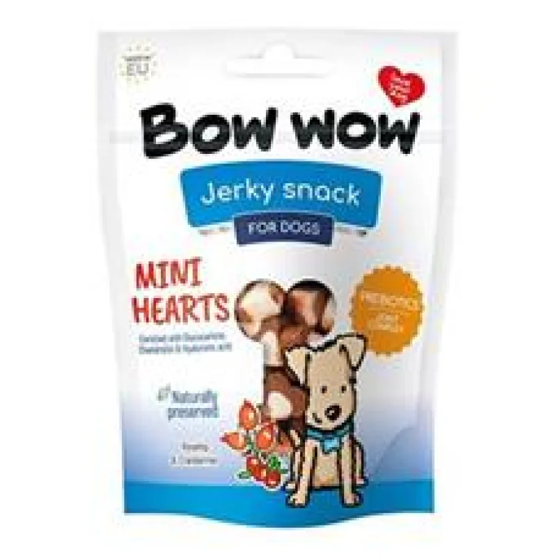 Bow wow poch. Mini srdíčka 80g - exp. 8/26 - 4ks skladem