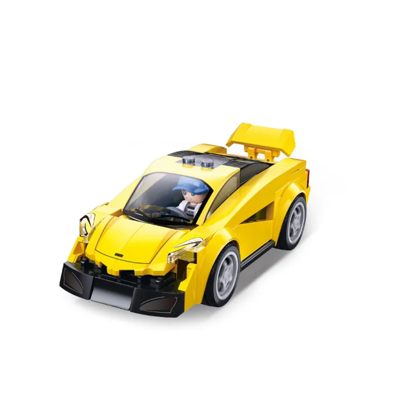 Sluban Metropolis M38-B1505B Závodné auto žlté