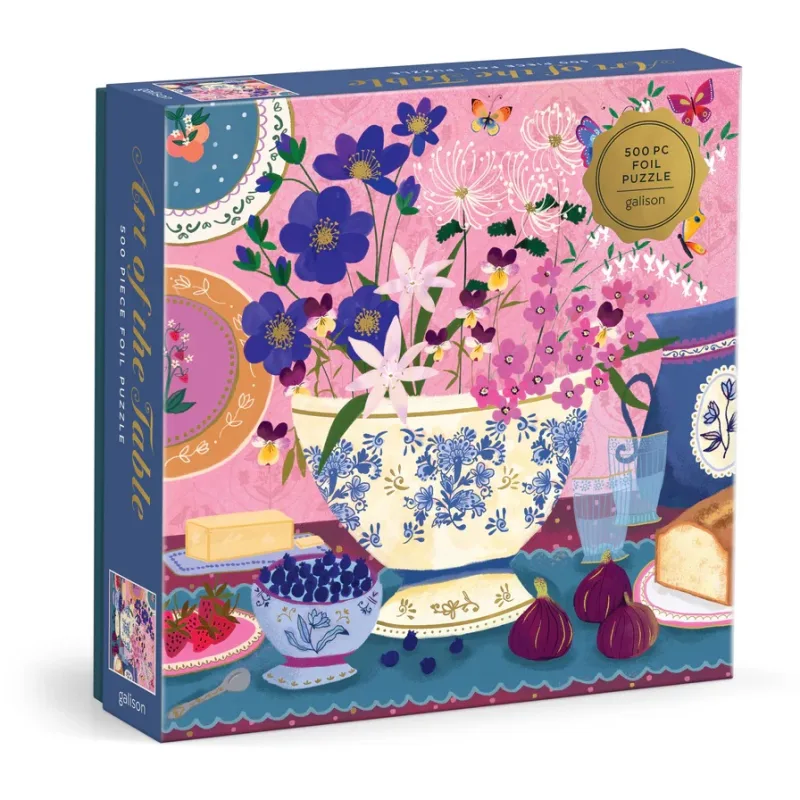 Galison Galison Fóliové puzzle Joy Laforme Umenie stolovania 500 dielikov