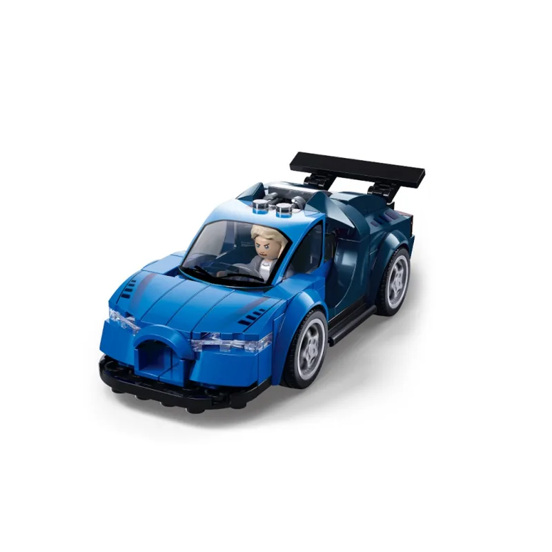 Sluban Metropolis M38-B1505C Závodné auto modré