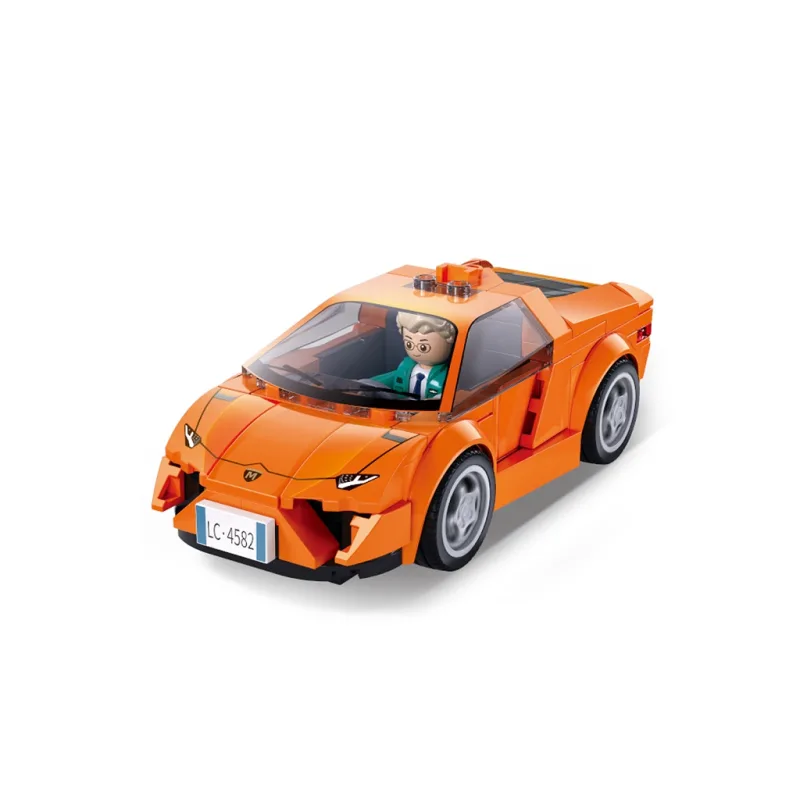 Sluban Metropolis M38-B1505A Závodné auto oranžové