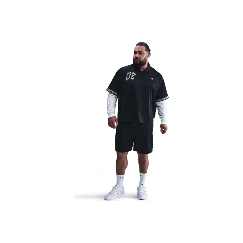 Nike SB Dri-FIT Jacquard Skate Top Black/Black/White - M