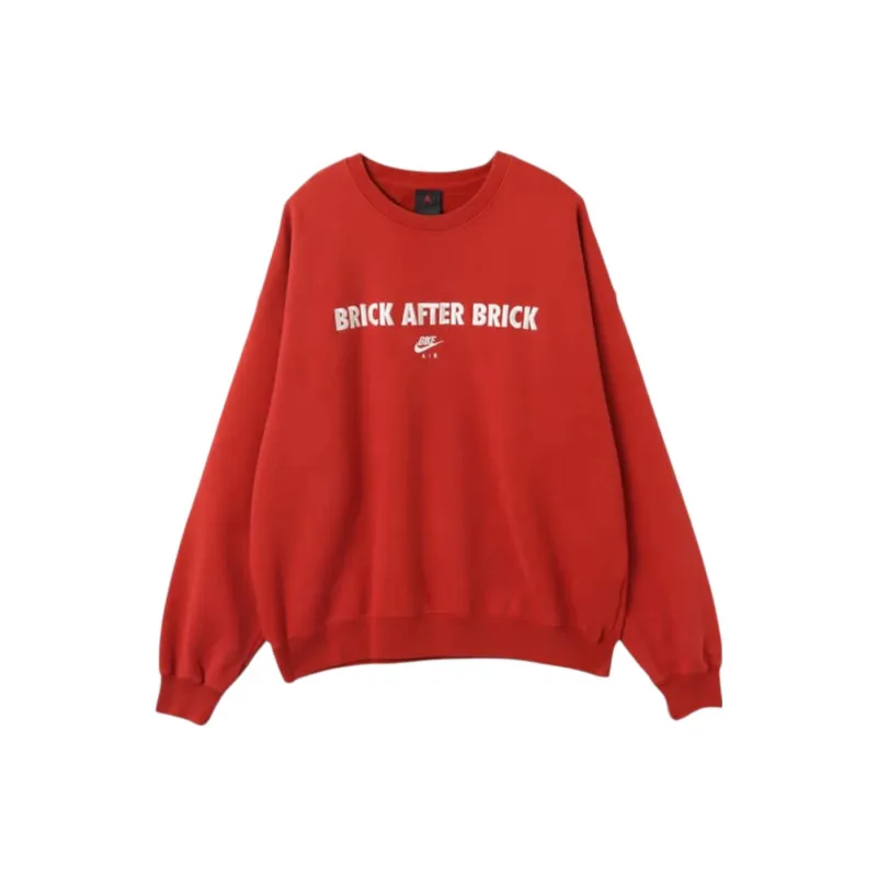 Jordan BIKE AIR x Nigel Sylvester Fleece Crewneck Sweatshirt Cinnabar Red - L