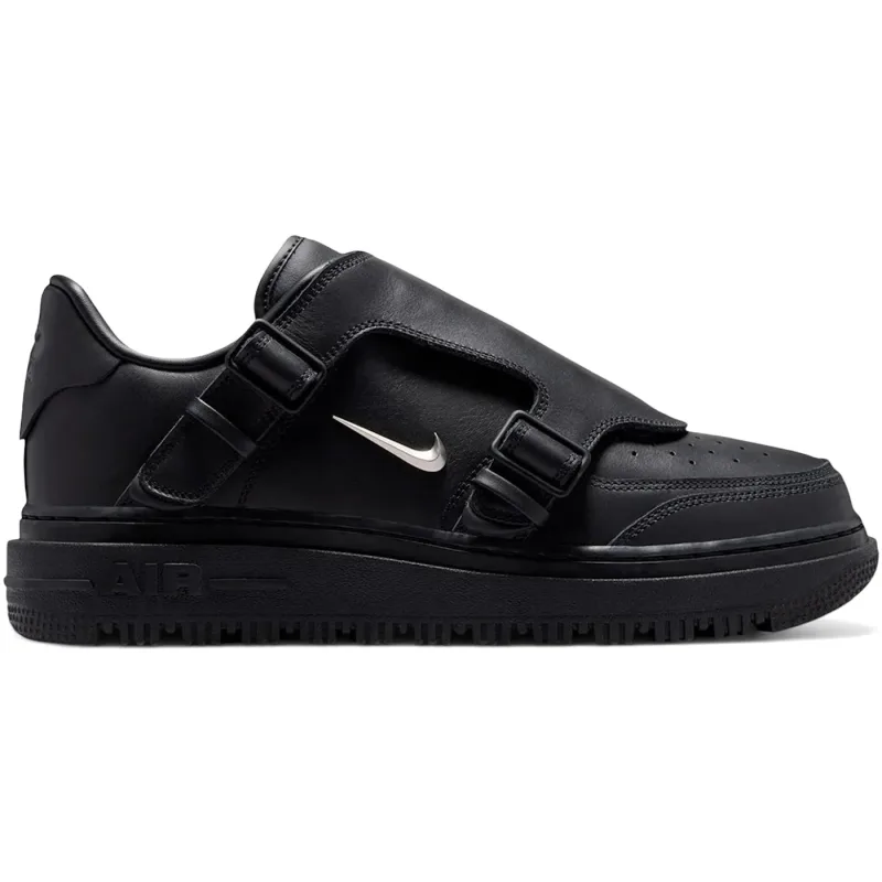 Nike Air Force 1 Low Luxe Black Metallic Silver - 45.5