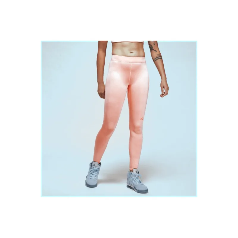 Jordan Women's 7/8 Logo Leggings Crimson Bliss/Rush Orange - S