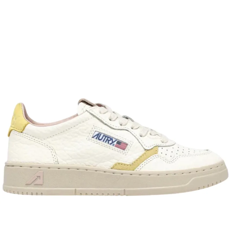 Autry Medalist Low White Lemon Silk (Women's) - 36