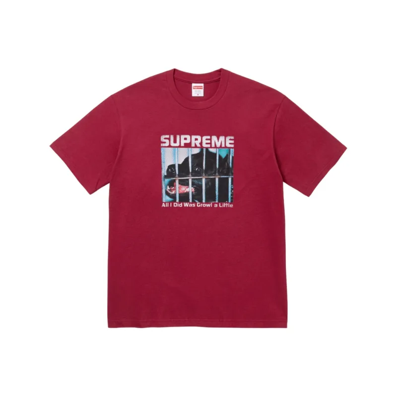 Supreme Growl Tee 'Cardinal' - M