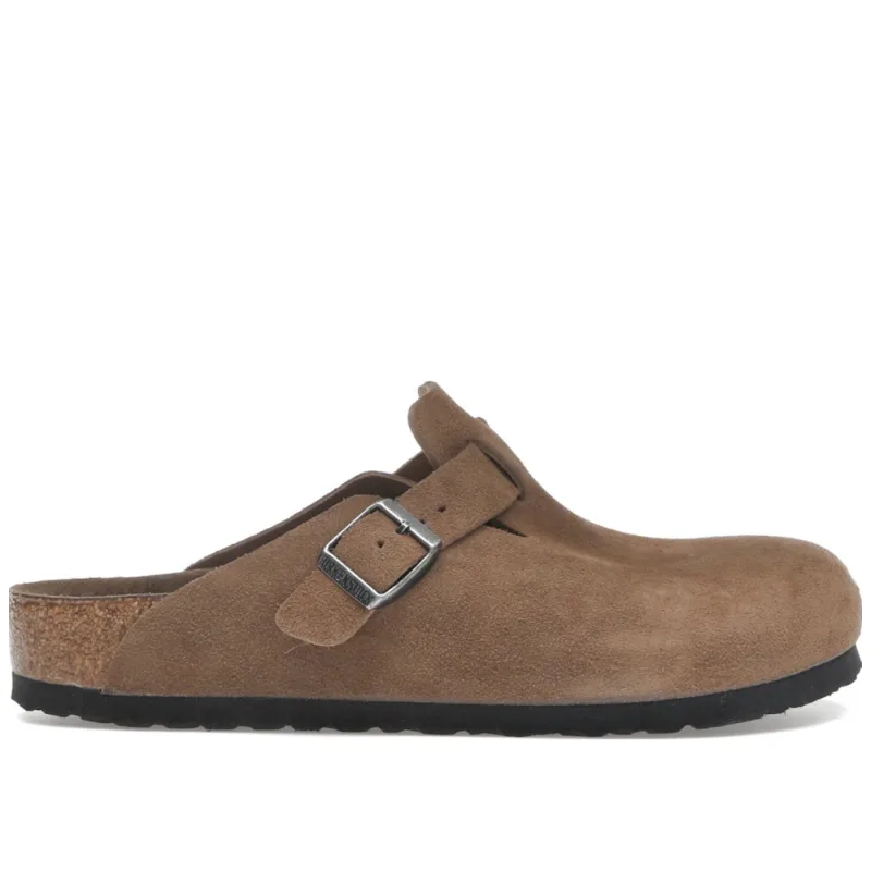 Birkenstock Boston Soft Footbed Suede Dark Tea Tonal - 41