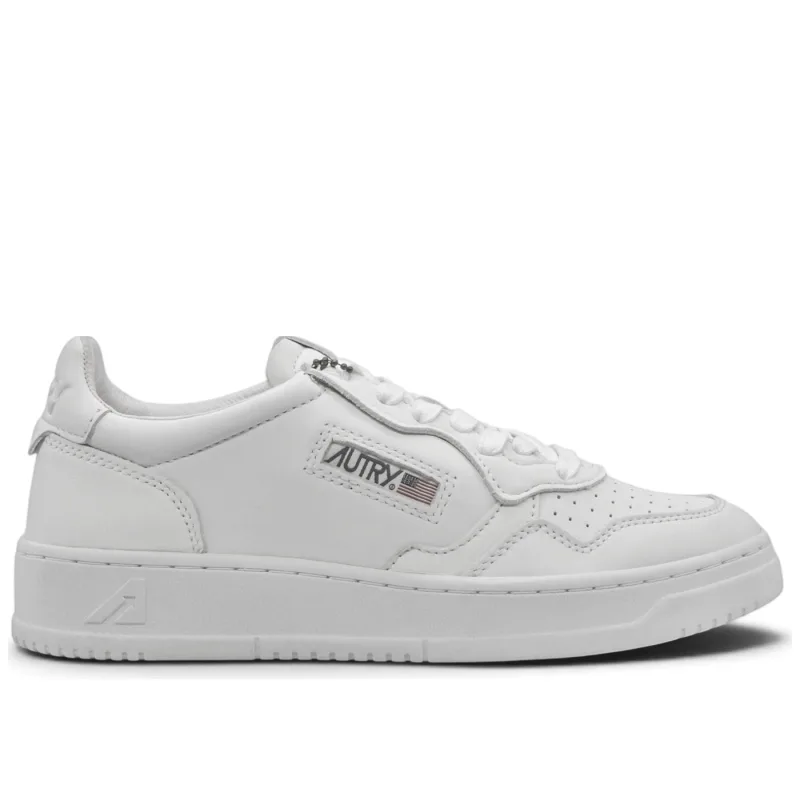 Autry Medalist Low White Super Soft Napa Leather - 38