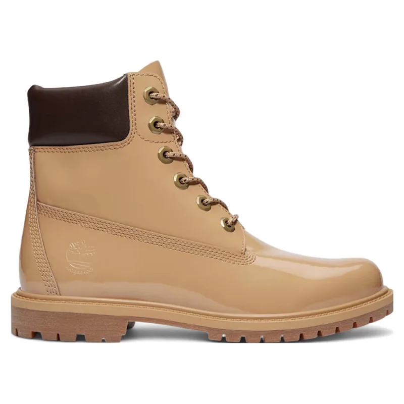 Timberland 6" Premium Waterproof Boot Patent Light Brown (Women's) - 38.5