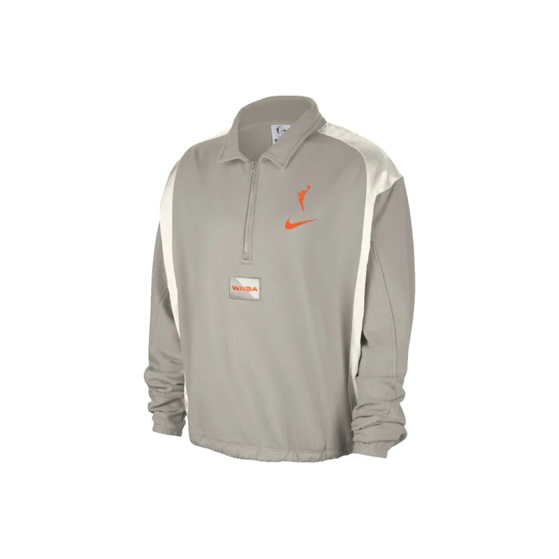 Team 13 Women's Nike WNBA Fleece Top College Grey/Phantom/Brilliant Orange - XS