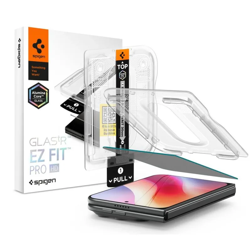 Spigen ochranné sklo GLAS.tR EZ Fit PRO HD Privacy pre iPhone Duo AGL12016
