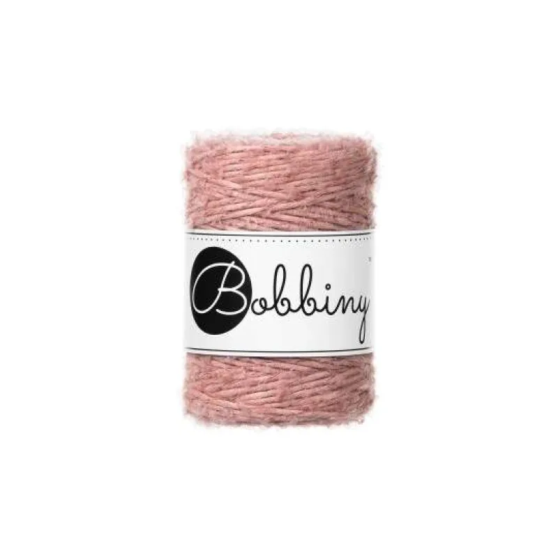 Bobbiny Bouclé 1,5 mm - šnúra s alpakou 100 m Blush