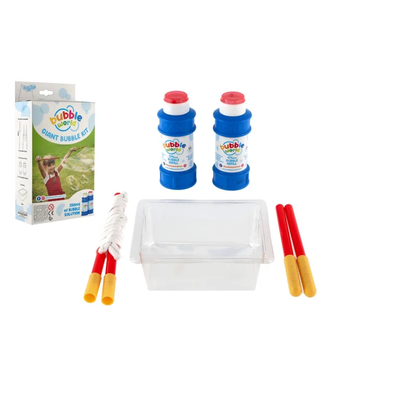Teddies Bublifuk sada - tvorenie profesionálnych bublín + náplň 350 ml v krabici 15x27x6cm