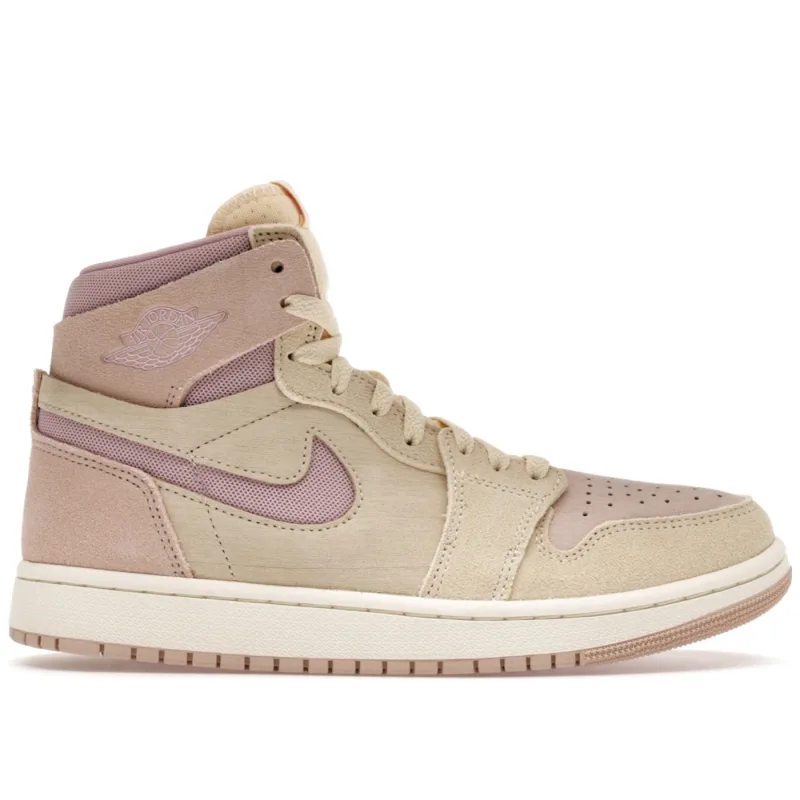 Jordan 1 High Zoom Air CMFT 2 Muslin Plum Chalk (Women's) - 35.5