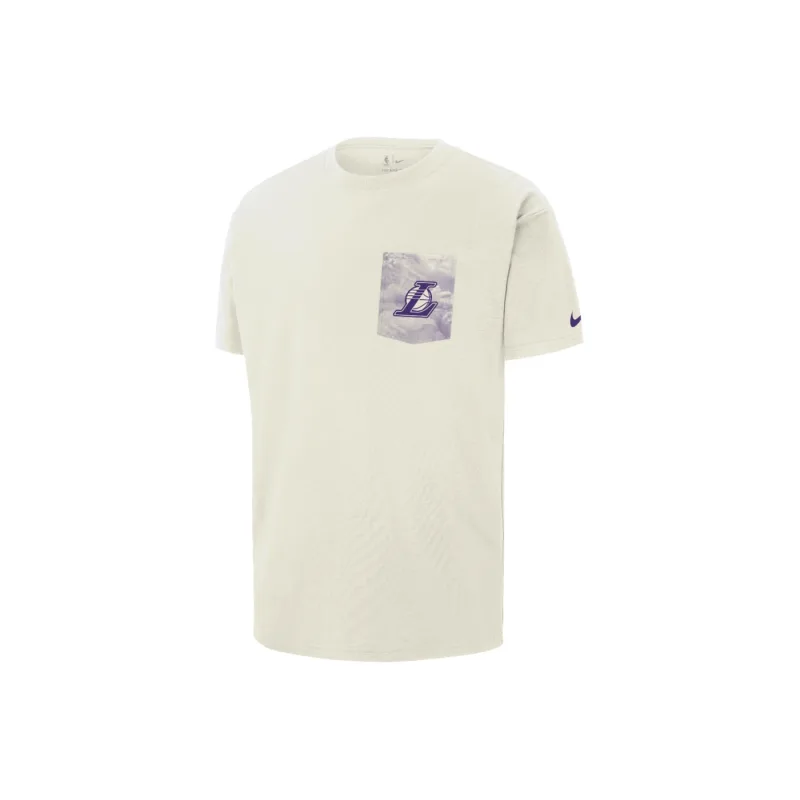 Los Angeles Lakers Courtside Men's Nike NBA Max90 T-Shirt Sail - M