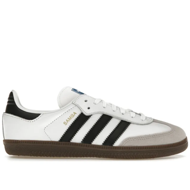 adidas Samba OG Cloud White Core Black Gum (PS) - 31.5