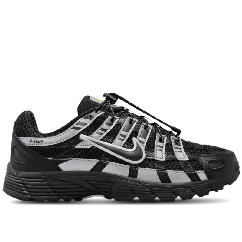 Nike P-6000 Black Metallic Silver Volt Ice (GS) - 37.5