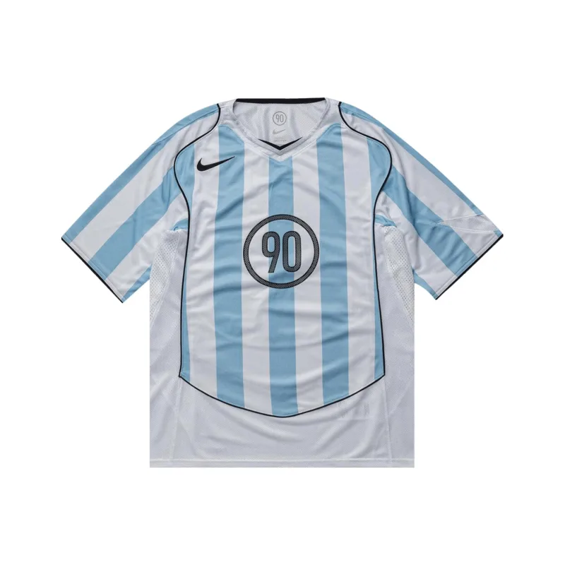 Nike T90 Dri-Fit Soccer Jersey 'Psychic Blue/White/Black/Black' - M