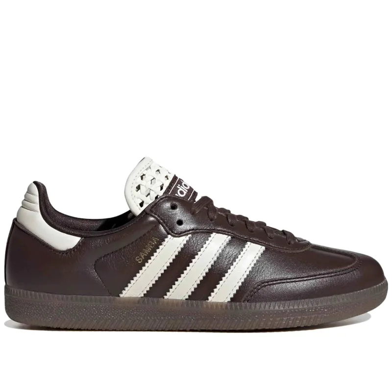 adidas Samba OG Basketweave Tongue Aurora Coffee Off White (Women's) - 38