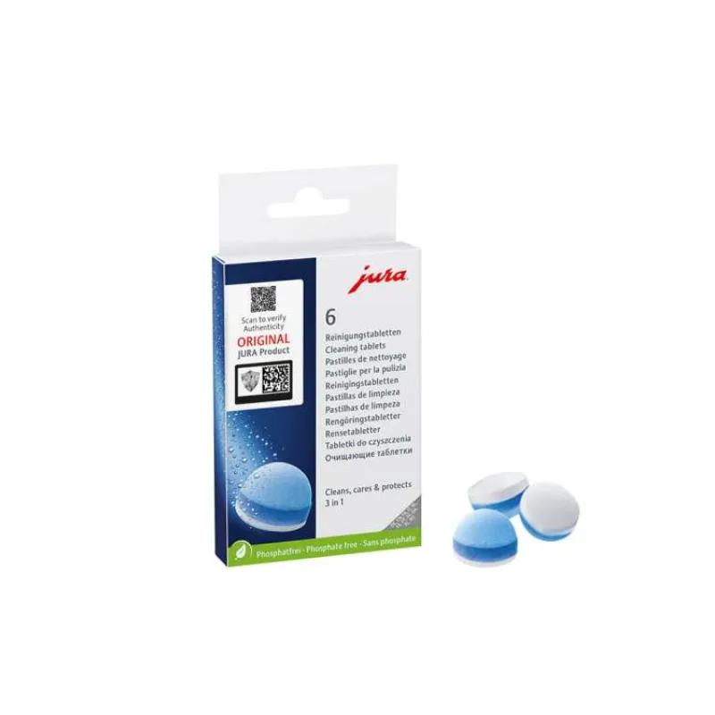 JURA 3-fázové čistící tablety - Balení obsahuje 6 ks (24225)
