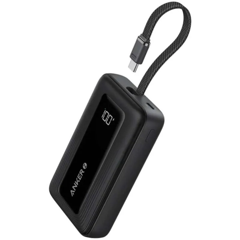 Anker Powerbanka/ 1000mAh/ 30W/ integrovaný USB-C/ displej/ černá (A1688H11)