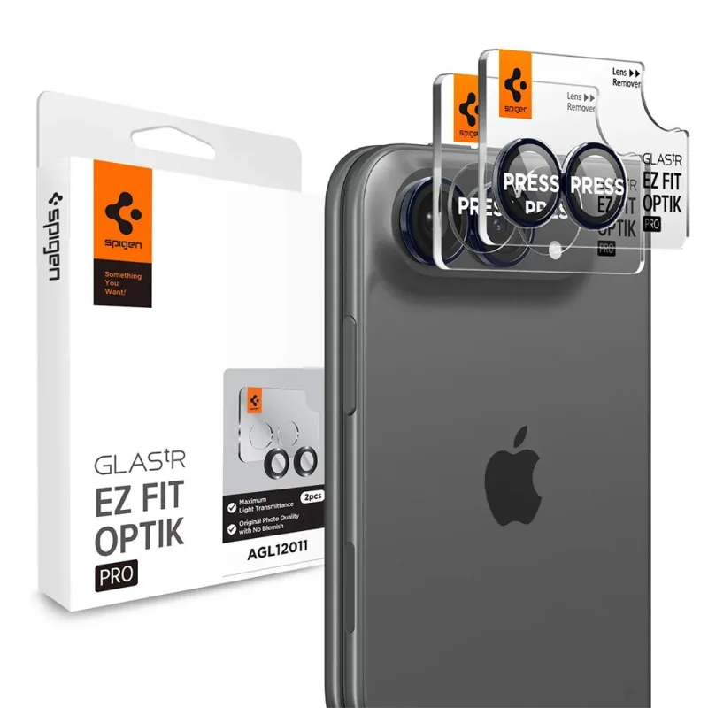 Spigen ochranné sklo GLAS.tR EZ Fit Optik Pro 2pack pre iPhone Duo…