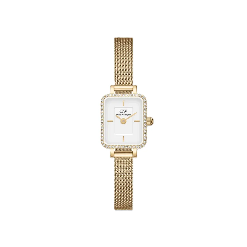 Dámske hodinky Daniel Wellington Quadro Mini Lumine Bezel Gold DW00100730