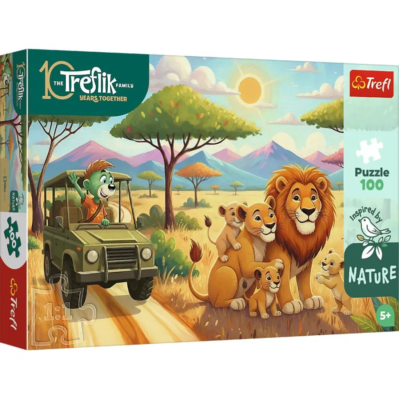 Trefl Puzzle 100 - Inspirováno přírodou: Lvi