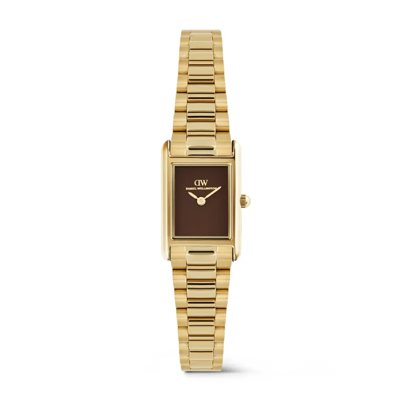 Daniel Wellington Bound Mini 17 × 25,9, 3-Link, jantárovo-zlatá, DW00101020