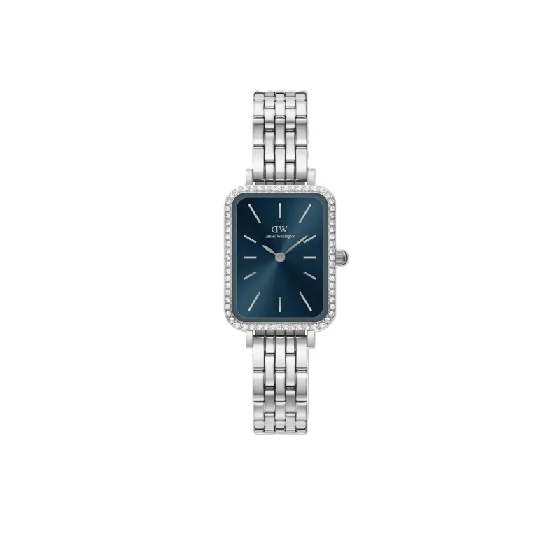 Dámske hodinky Daniel Wellington Quadro Lumine Arctic Silver DW00100670