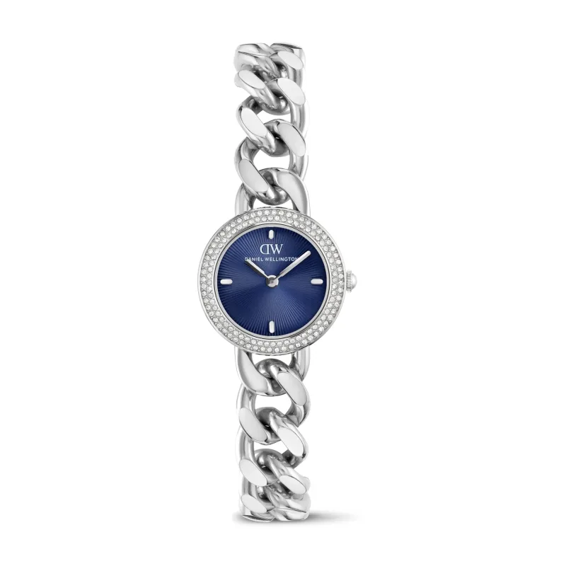 Hodinky Daniel Wellington Ellips 26 BLUE CRYSTAL strieborné DW00101006