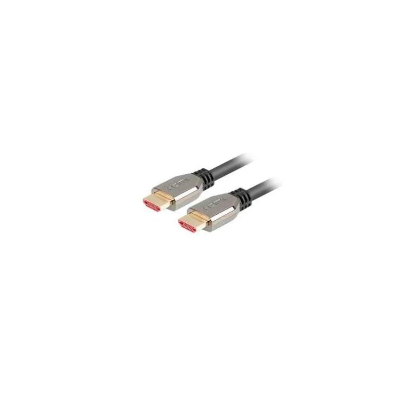 LANBERG Ultra High Speed HDMI 2.1 kabel, 48 Gbps, 8K@60Hz, 5K@120Hz, délka 1,8m, černý, zlacené konektory (CA-HDMI-30CU-0018-BK)