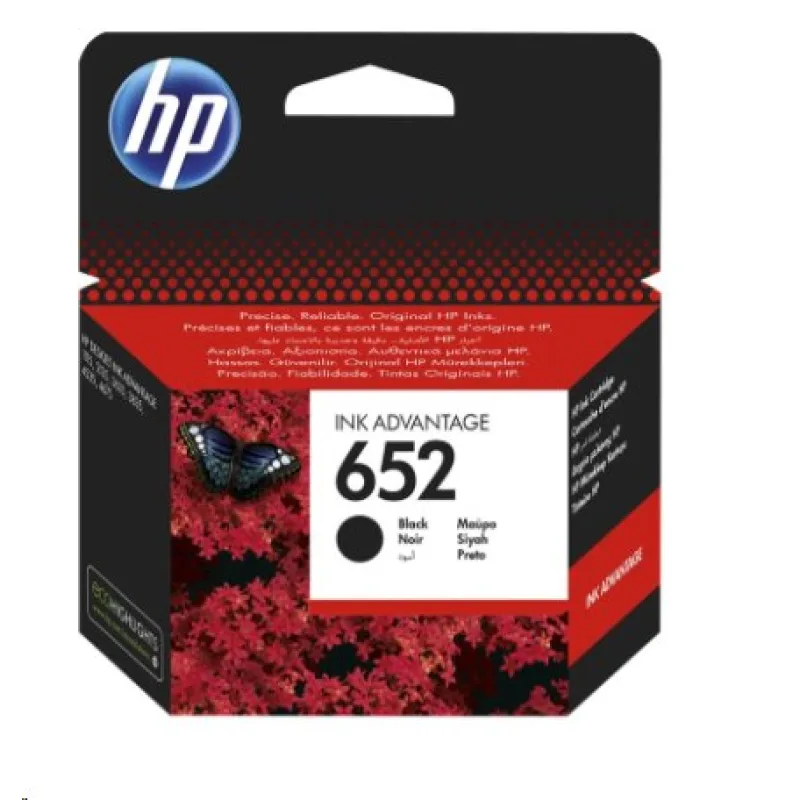 HP 652 Black Ink Cartridge F6V25AE