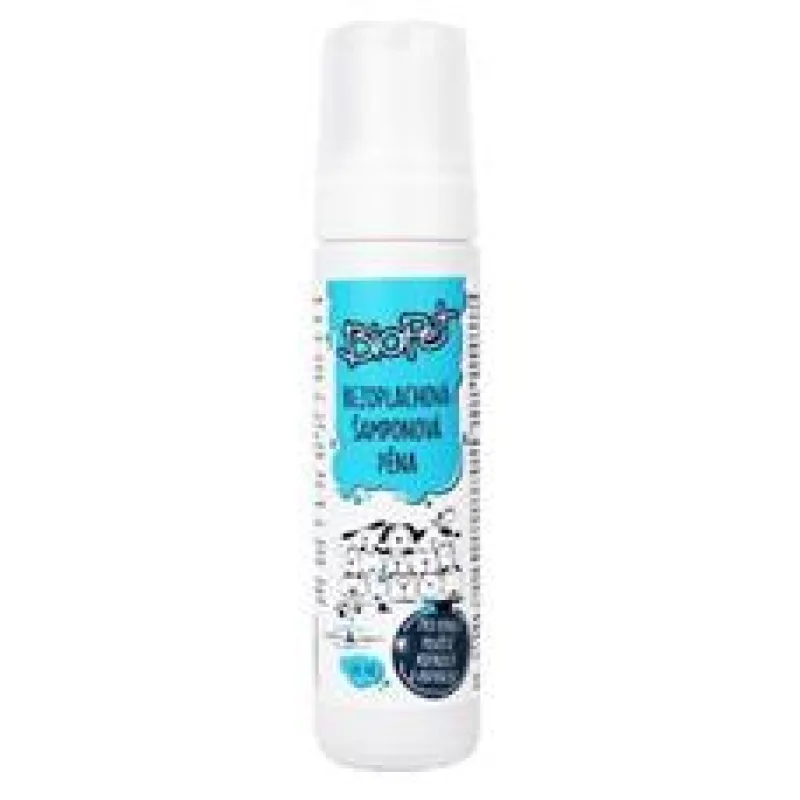 BIOPET bezoplachový šampon/pěna 200 ml - exp. 8/26 - 3ks skladem