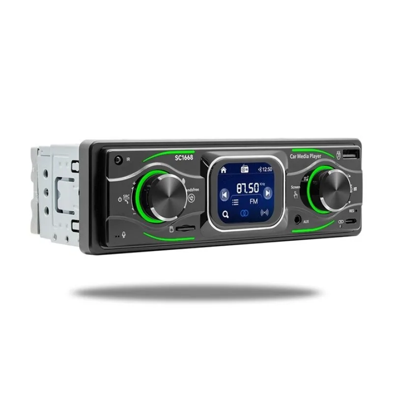 1DIN autorádio s 2,2" LCD / Bluetooth / USB / USB-C / AUX scc166bt