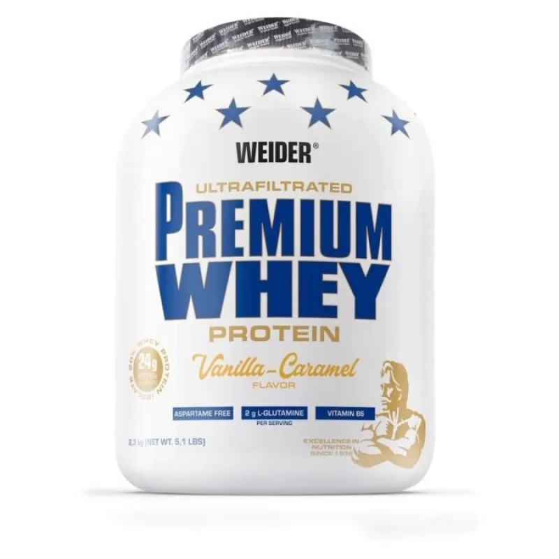 Premium Whey Protein 2300 g - Weider Príchuť: Jahoda - MIN. TRV. 11/2026