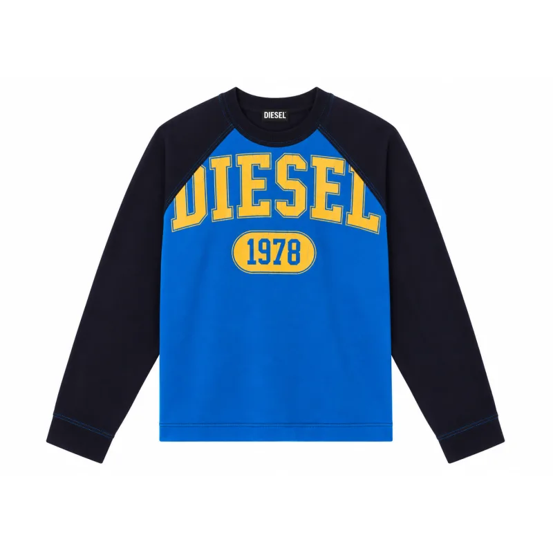 Diesel S-RAGLEN 1978 Graphic Sweatshirt Blue - XL