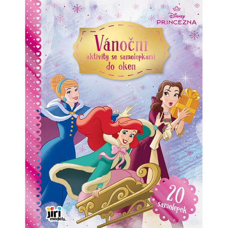 Jiri Models Vánoční aktivity se samolepkami do oken Disney Princezny