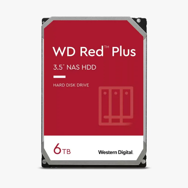 WD Red Plus NAS HDD 6TB SATA