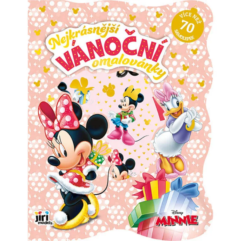 Jiri Models Vánoční omalovánky se samolepkami Minnie