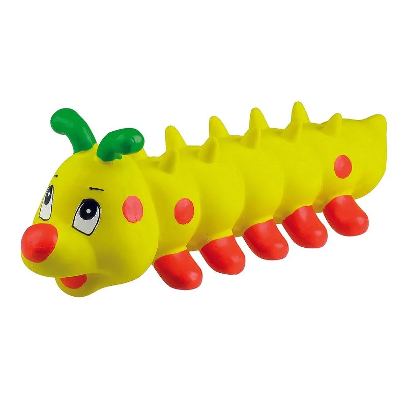 Hračka PET EXPERT, pre psa, húsenica, so zvukom, latex, 26 cm