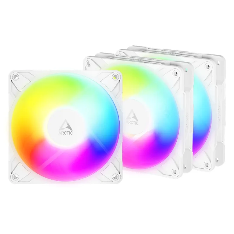 Arctic ventilátor P12 Pro Reverse A-RGB (White) - 3 pack